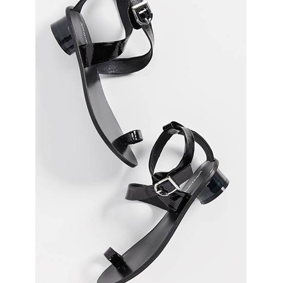 Harlowe black strappy sandals - Picture 3 of 8